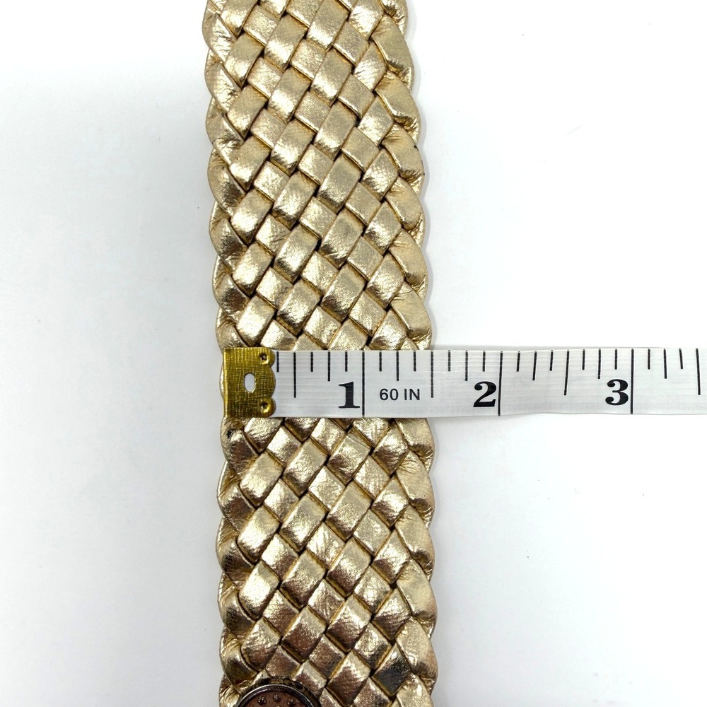 Vintage Omega Gold Woven Coin Belt Faux French Coin Medallions Women's M - Picture 7 of 7